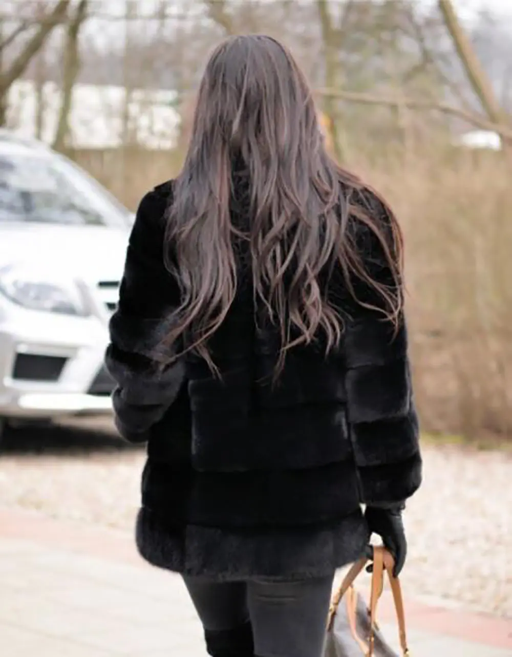 Furealux стиль модные пальто с мехом натурального меха норки Стенд воротник хорошее качество норковая шуба Для женщин натуральное черное пальто из mlnk
