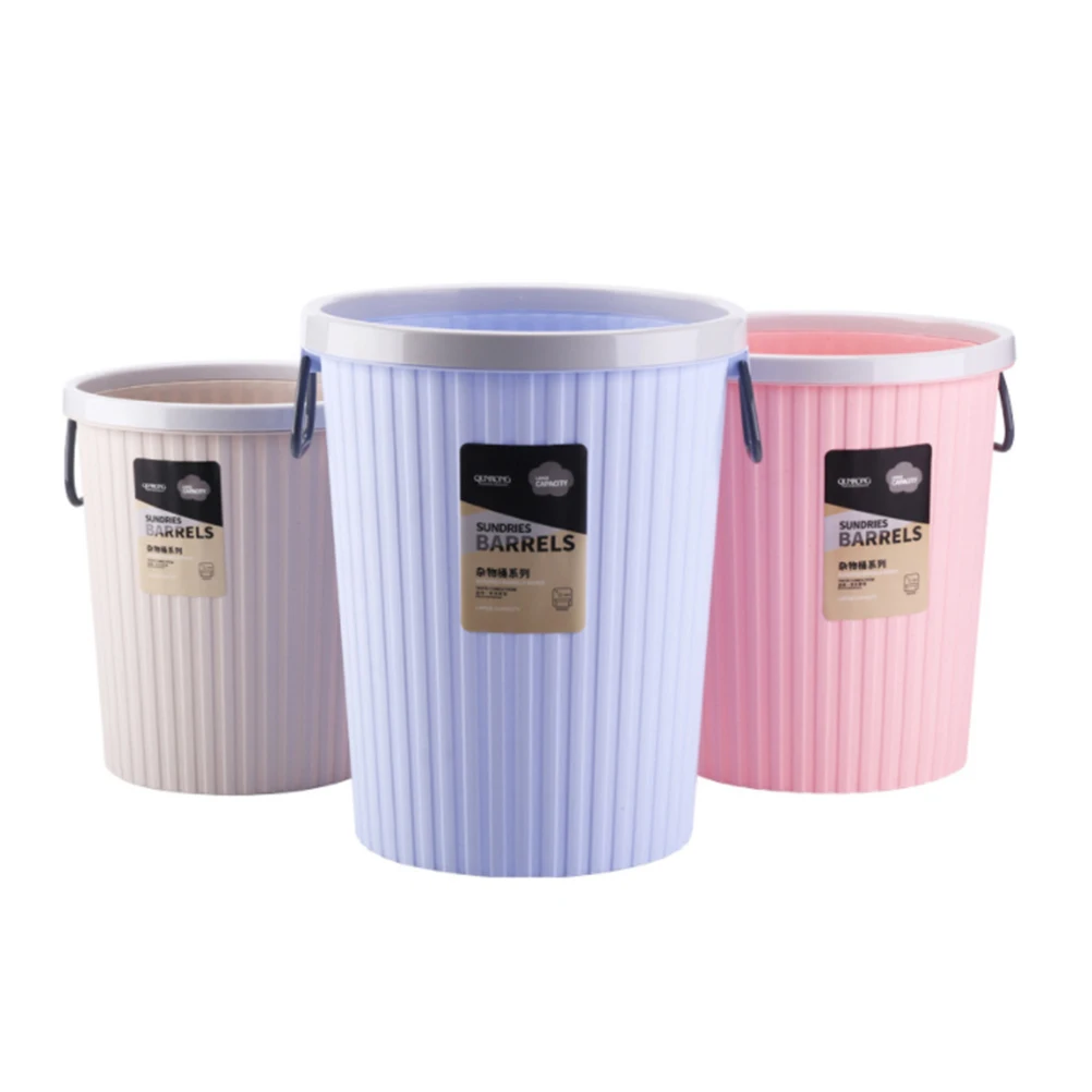 

1pc Fashion Durable Practical Waste Bin Garbage Recycling Container Waste Paper Basket for Bathroom Kitchen Office Home