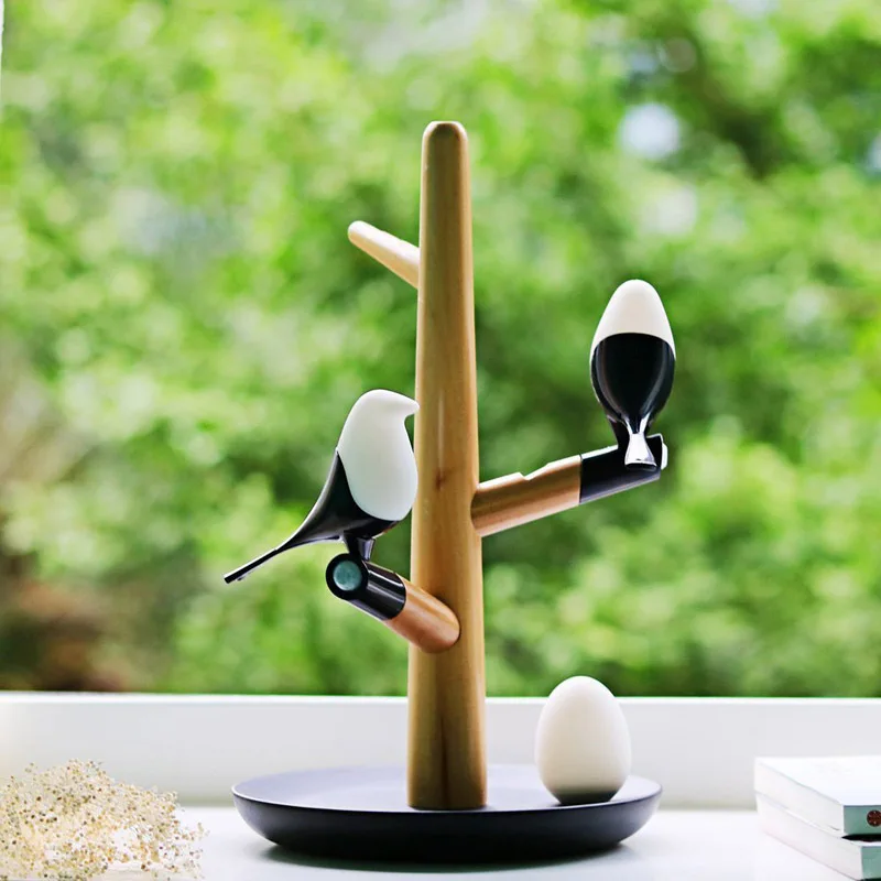 

LED Night Table Desk Bedroom Light Lamp Wireless Lamps Lucky Bird Magpie Chinese Style USB Rechargeable Motion Sensor