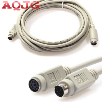 

130cmPS2 PS/2 Keyboard Mouse Male To Female Extension Cable Lead 6 Pin Motherboard Mouse for Mouse Keyboard IC Card Reader AQJG