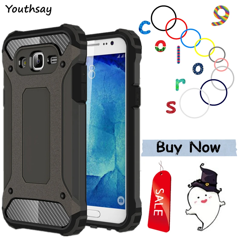 For Samsung Galaxy J5 Case Shockproof Armor Silicone Hatd PC Cover J500 Youthsay |