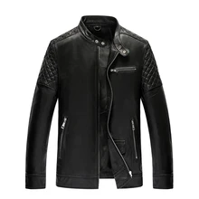 Мужская кожаная куртка, осенне-зимняя мужская куртка из натуральной овчины, мотоциклетная куртка размера плюс 4xl 5xl Chaqueta 19-810 MY1664