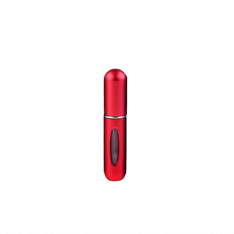 5 мл мини многоразовая пустая бутылка для парфюмерии с распылителем ароматизатор распылитель Чехол косметический контейнер для путешествий БЕЗВОЗДУШНЫЙ НАСОС - Цвет: red