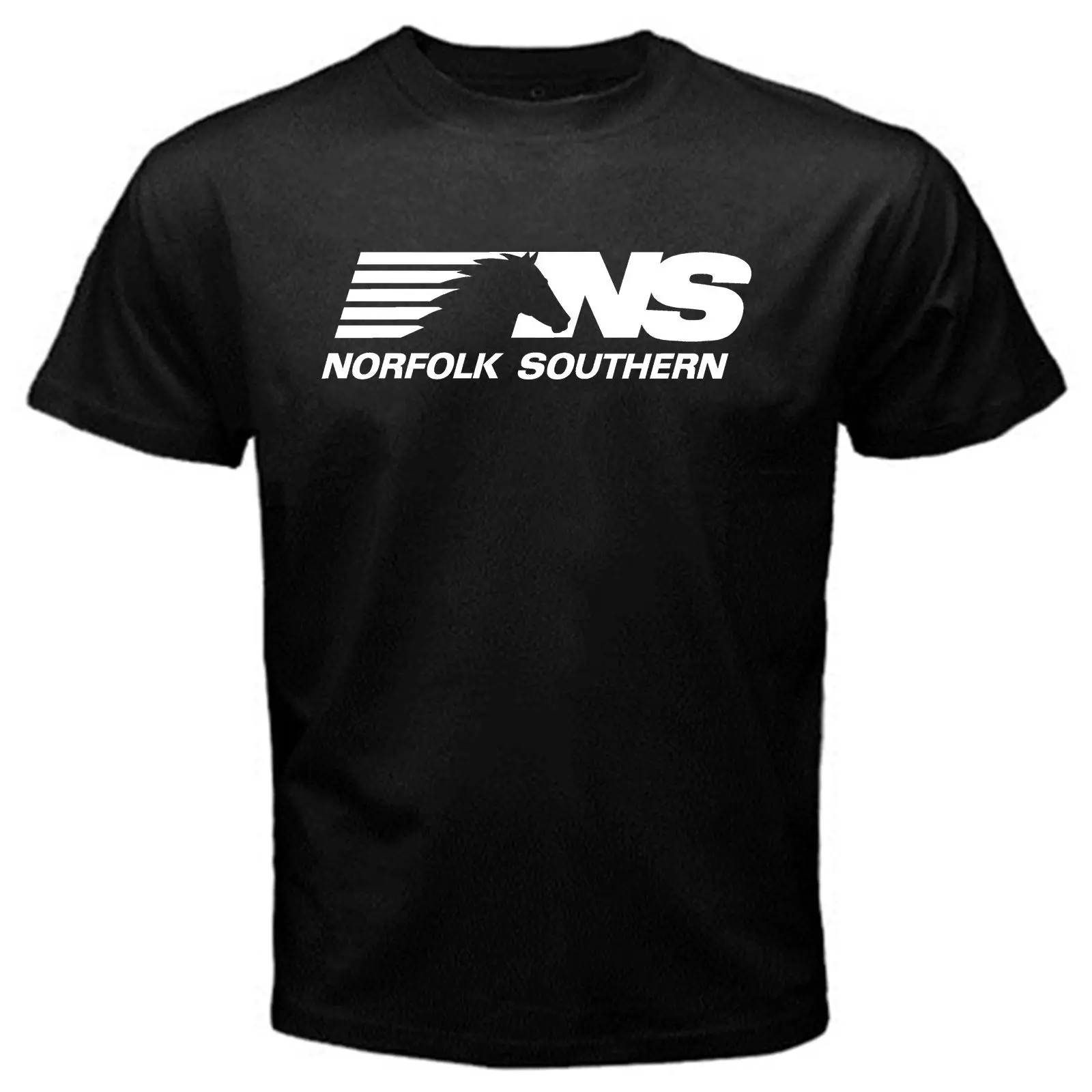 Norfolk Southern Train Railway Logo Heritage T Shirt Short Sleeve Round ...