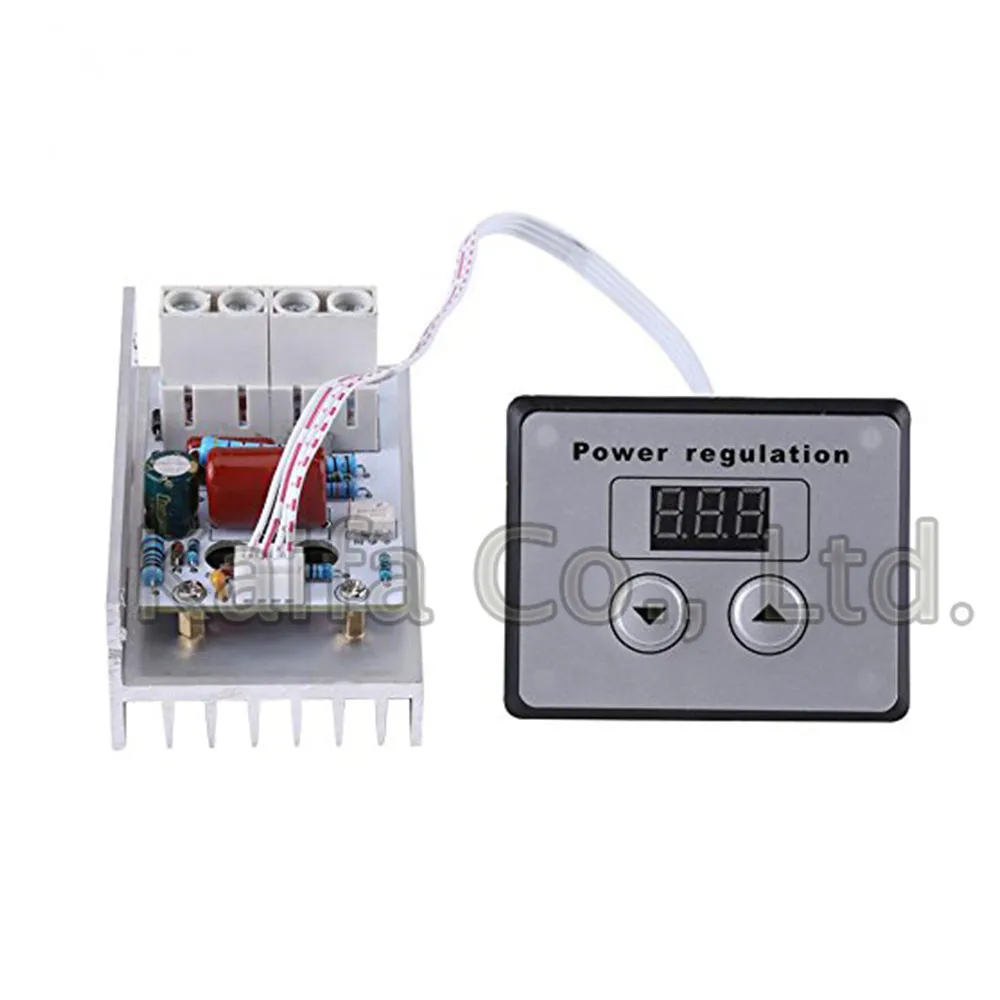 

10000W AC 220V 80A Voltage Controller SCR Digital Voltage Regulator Speed Control Dimmer Thermostat
