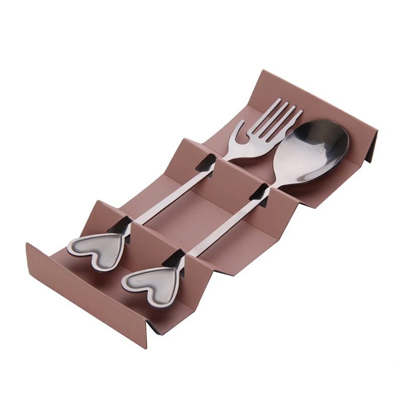 2019 venta al por mayor de bolsillo cuchara tenedor vajilla conjunto de deportes al aire libre Camping senderismo vajilla accesorios kamp malzemeleri