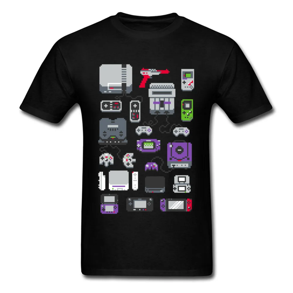 Новейшие мужские футболки с принтом, футболка с игровым устройством, хлопок, футболки с высокой посадкой, супер пиксель, изображение, Молодежная Студенческая футболка для колледжа