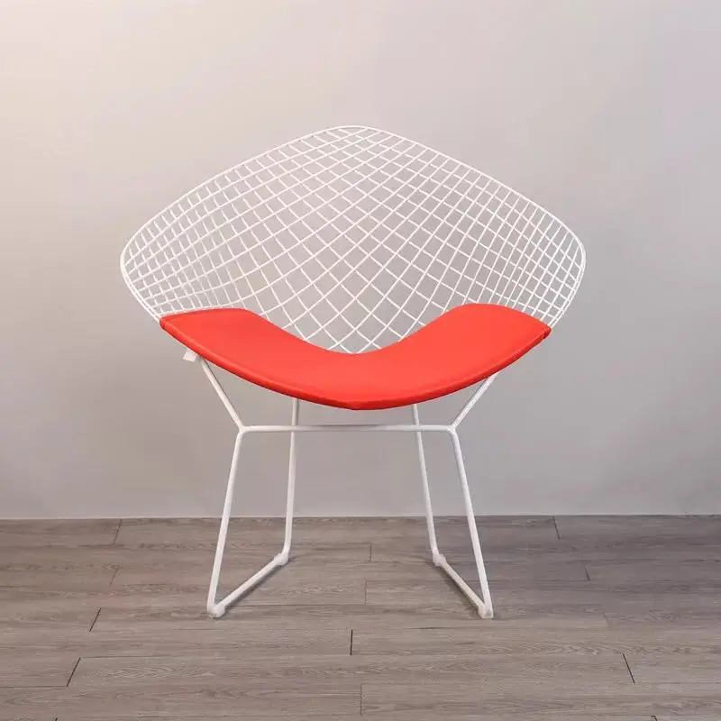 شحن مجاني U-BEST هاري Bertoia أسلاك منحرفة الشكل صالة ChairModern الترفيه المعادن الطعام نسخة حاوية شبكية Bertoia الماس كرسي