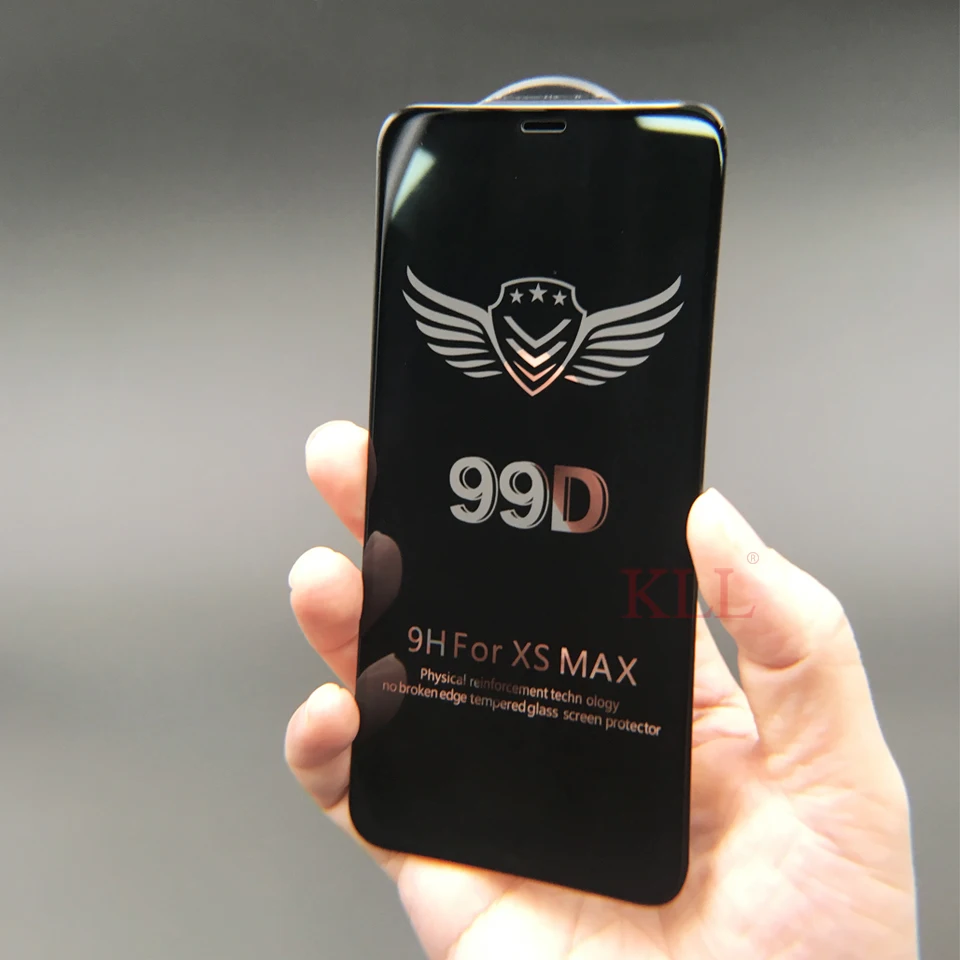 99D закругленные края полное покрытие закаленное стекло для iPhone XS MAX X XR Защитная пленка для экрана для iPhone 6 6s 7 8 Plus защитное стекло