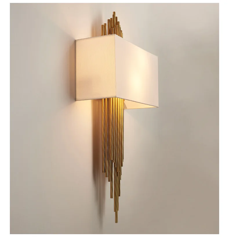 Nordic современный золотой настенный светильник Светодиодные Бра Роскошные Настенные светильники для гостиная спальня ванная комната дома
