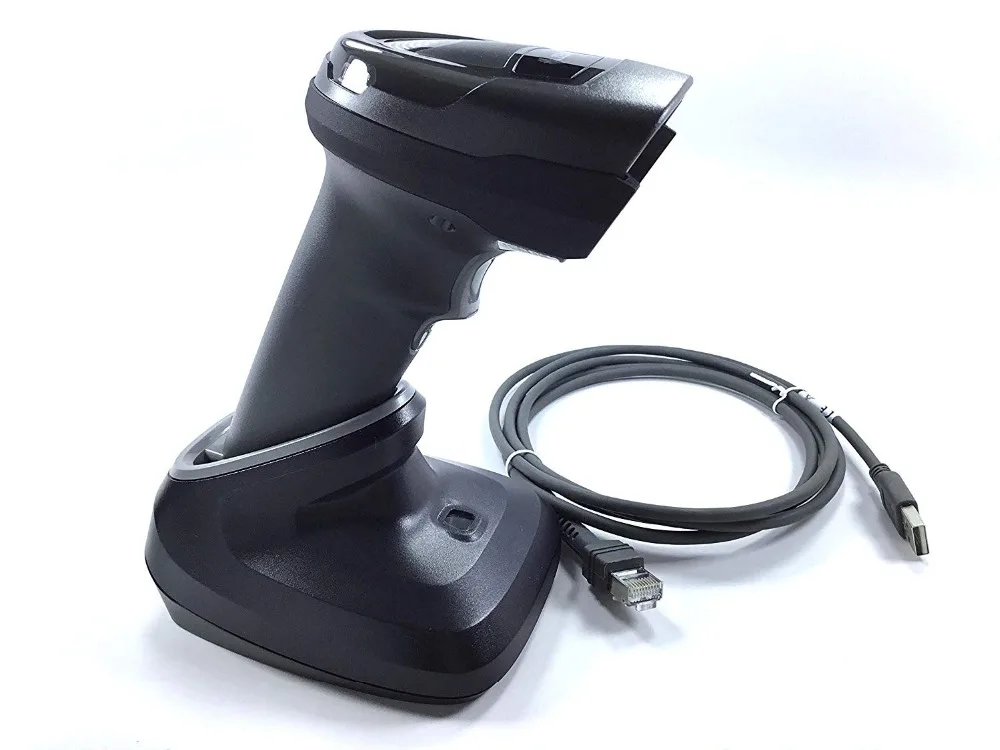Беспроводной сканер штрих кода 2D/1D с Bluetooth и знаком зебры подставкой USB