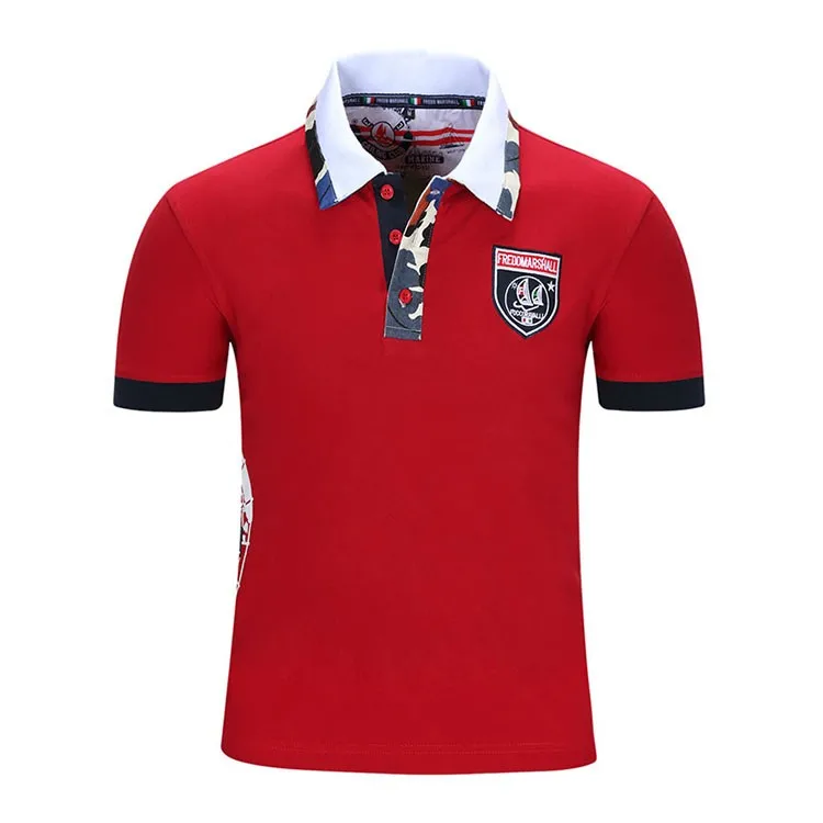 Aolamegs Men Polo Shirt Contrast Color Camouflage Patchwork Polo Homme 2017 New Casual Short Sleeve Cotton Tops Camisa Polos (7)