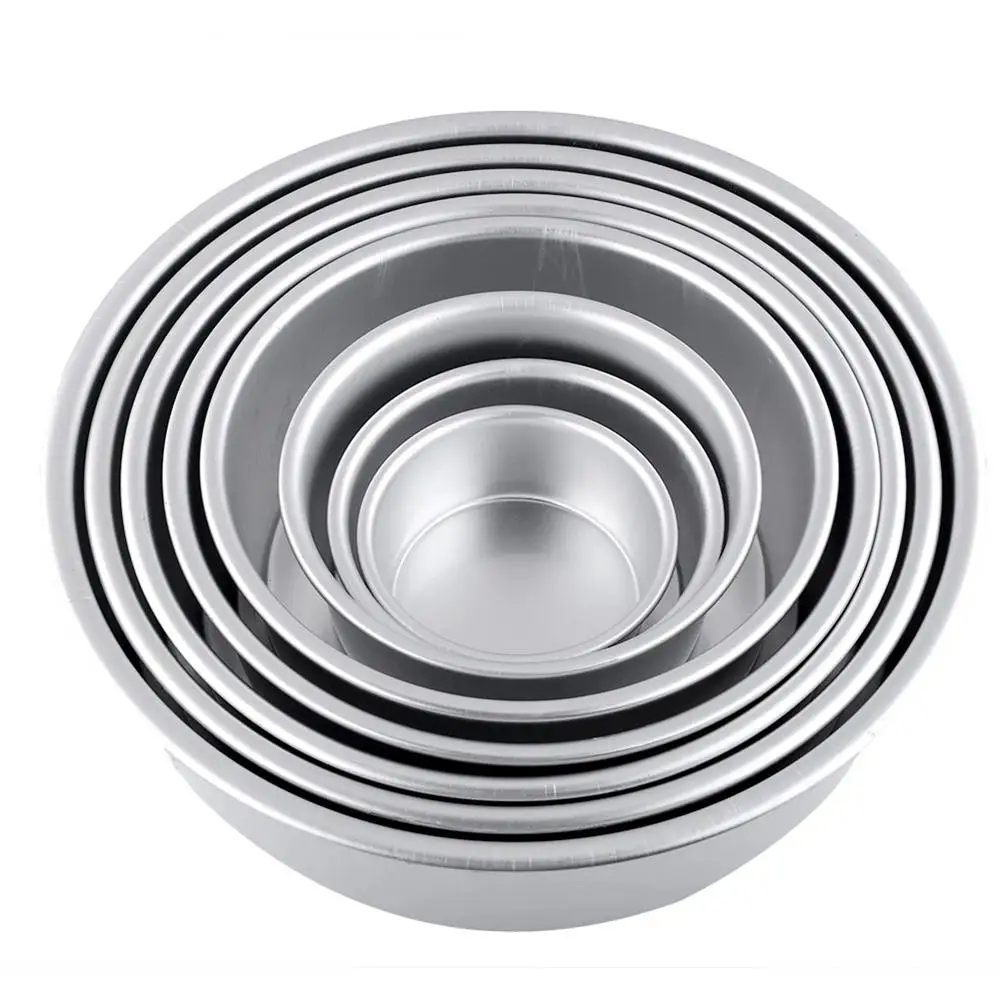 

1pc 5Inch Aluminum Alloy Non-stick Die Round Cake Mould Pan Tin Mold Bakeware Tool Cake Baking Tool Mould Pan Pattern