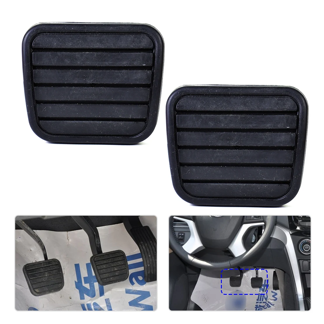 Beler New 2x Gomma Auto Frizione Freno a Pedale Pad Cover Per Grande Wall V200 Uomo Doppi Cab Pick-Up a TRAZIONE POSTERIORE 2012 2013 2014 2015 2016
