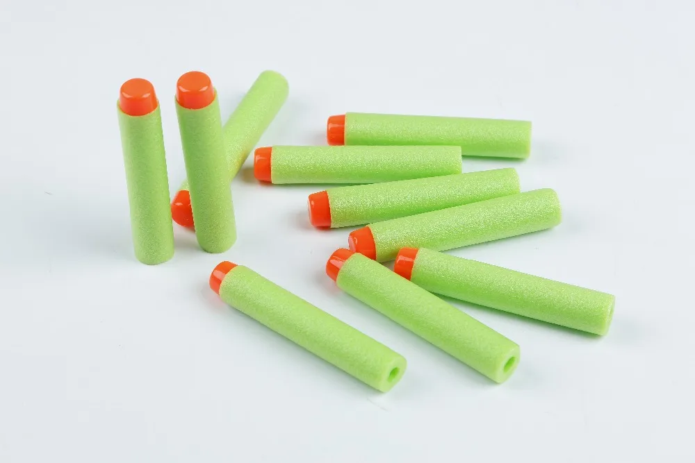 100 шт. для Nerf пулями мягкими дырочку головы 7 2 см заправка игрушка дартс пистолет