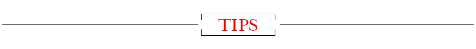 4. tips