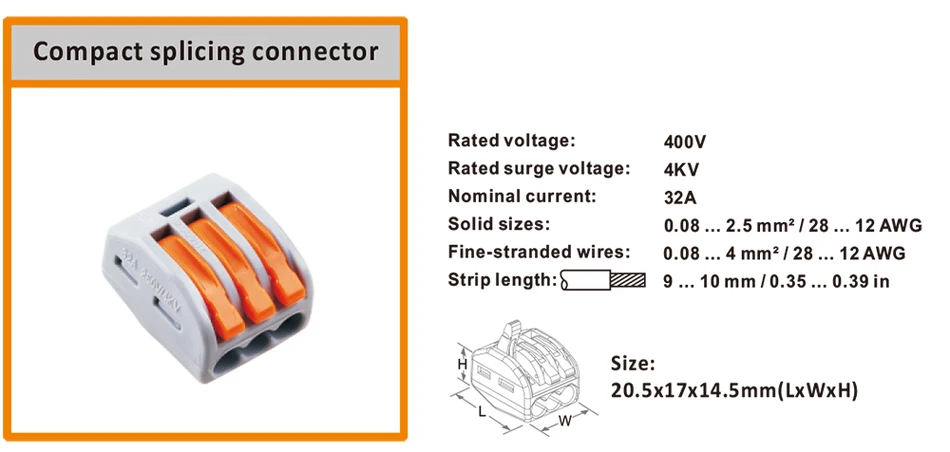 10pcs-lot-WAGO-mini-fast-Wire-Connector-222-413-PCT213-Universal-Compact-Wiring-Connector-3 222-213.