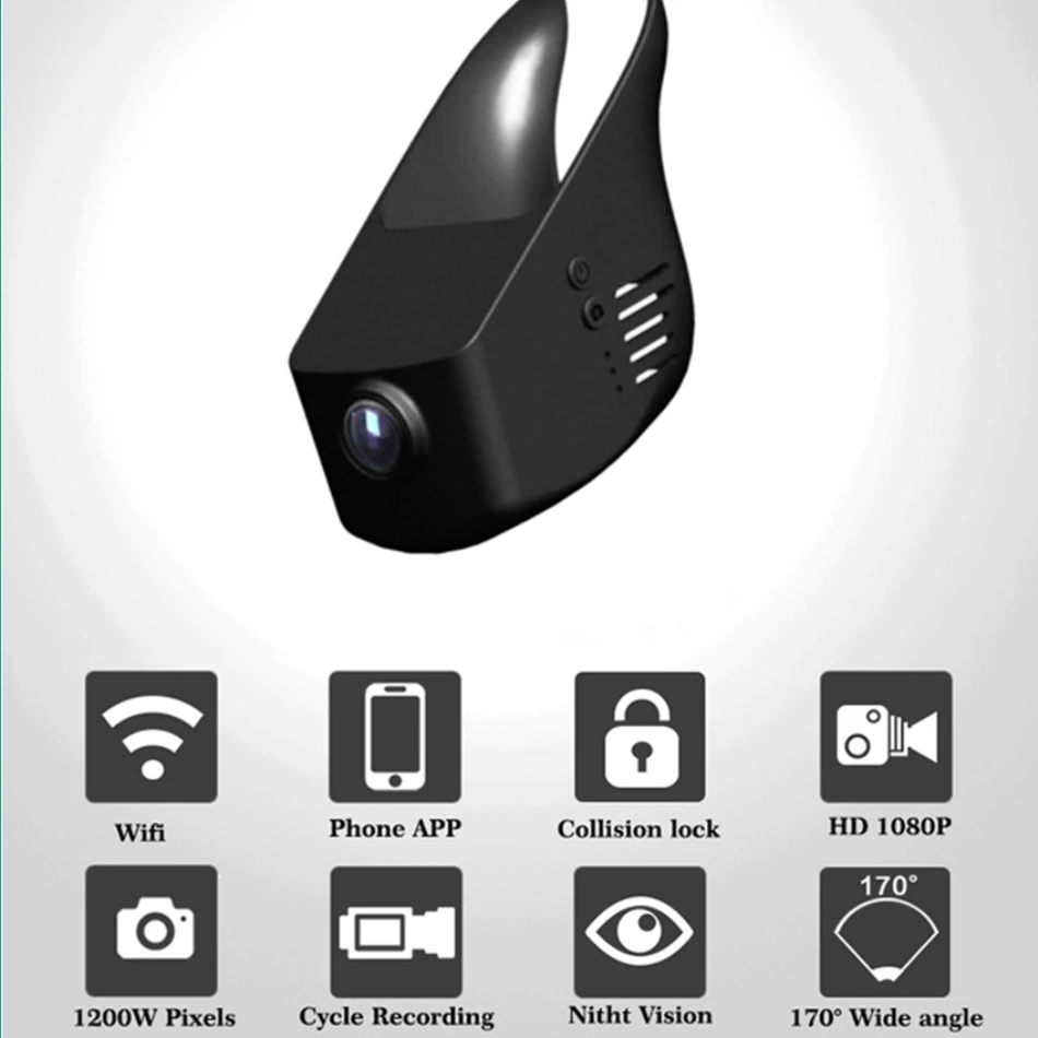 YESSUN для Nissan X Trail Автомобильный видеорегистратор DVR мини приложение управления Wifi