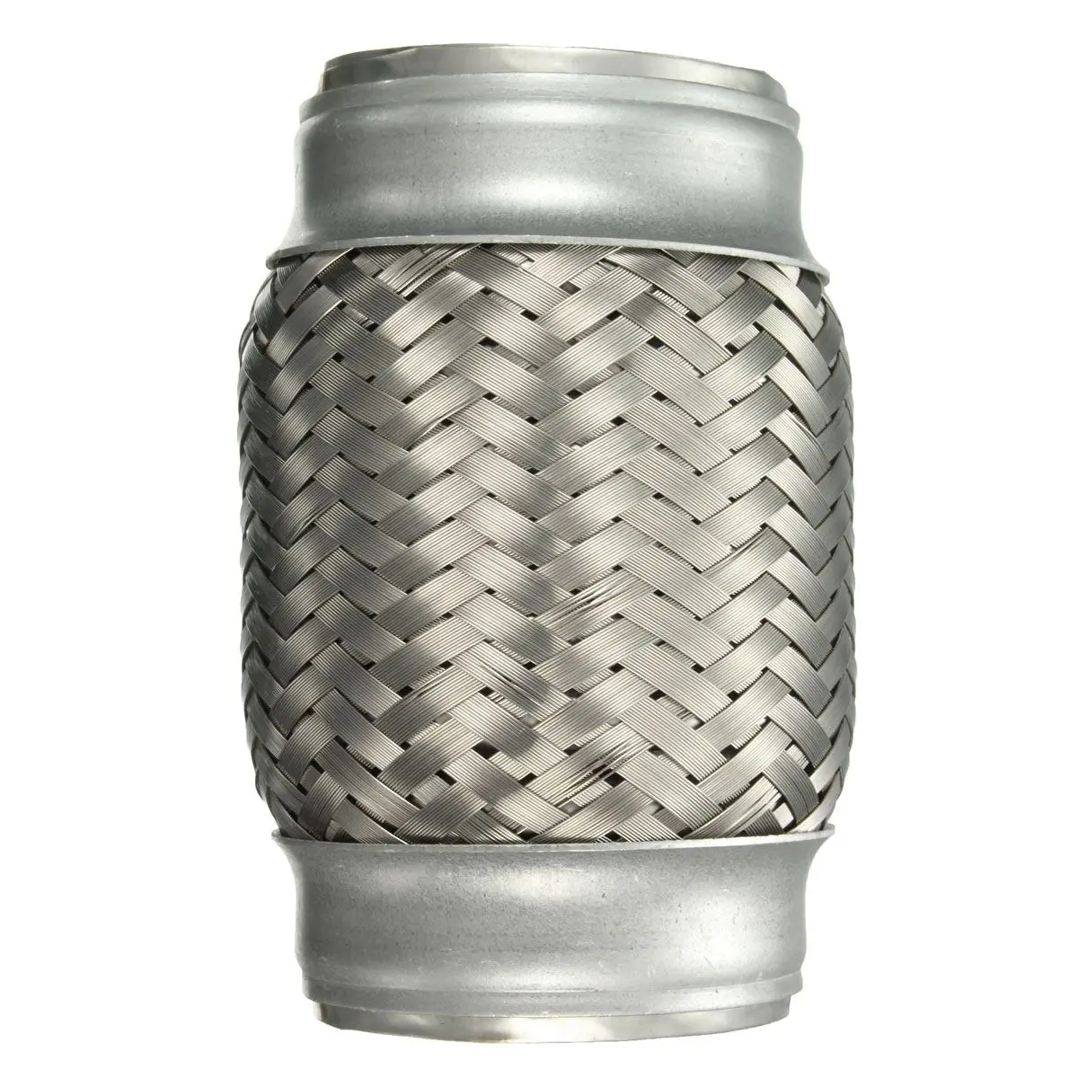 2.5 Inch x 5 Inch Car Stainless Steel Exhaust Pipes Double Braided Flex