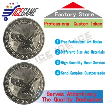 

Made in China Electronics kiddie ride game machine coin metal token for amusement token