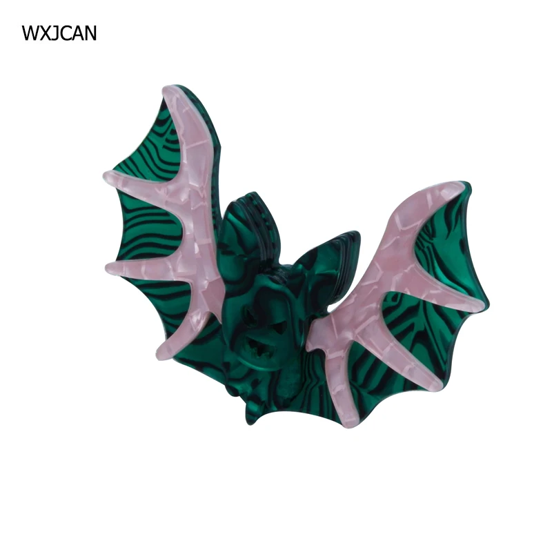 

WXJCAN Acrylic bat brooch women Handmade vintage animal brooches jewelry fashion Dress bat scarf pins Size 70mm*50mm