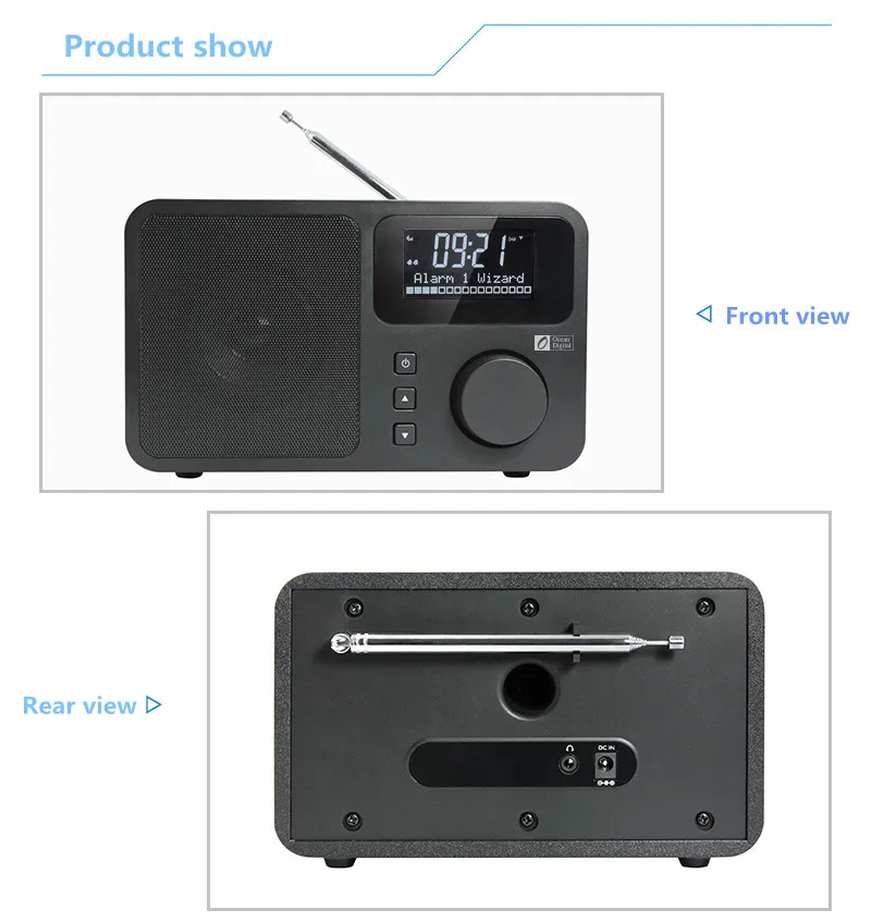 DAB/DAB+/FM радио океан цифровой DB-230B DAB+ цифровой радио Bluetooth двойной будильник многоязычное меню