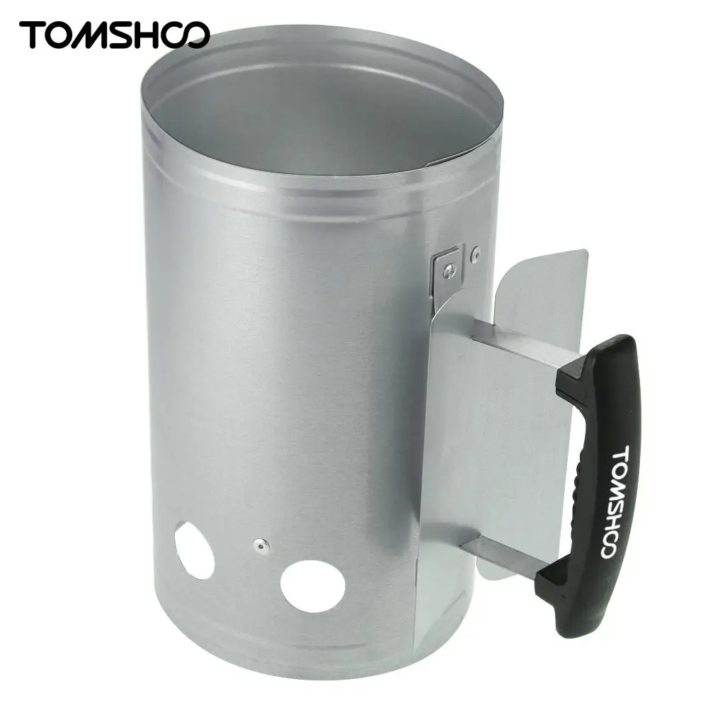 Buy TOMSHOO BBQ Chimney Starter Charcoal Coal Starter Charcoal Chimney Starter