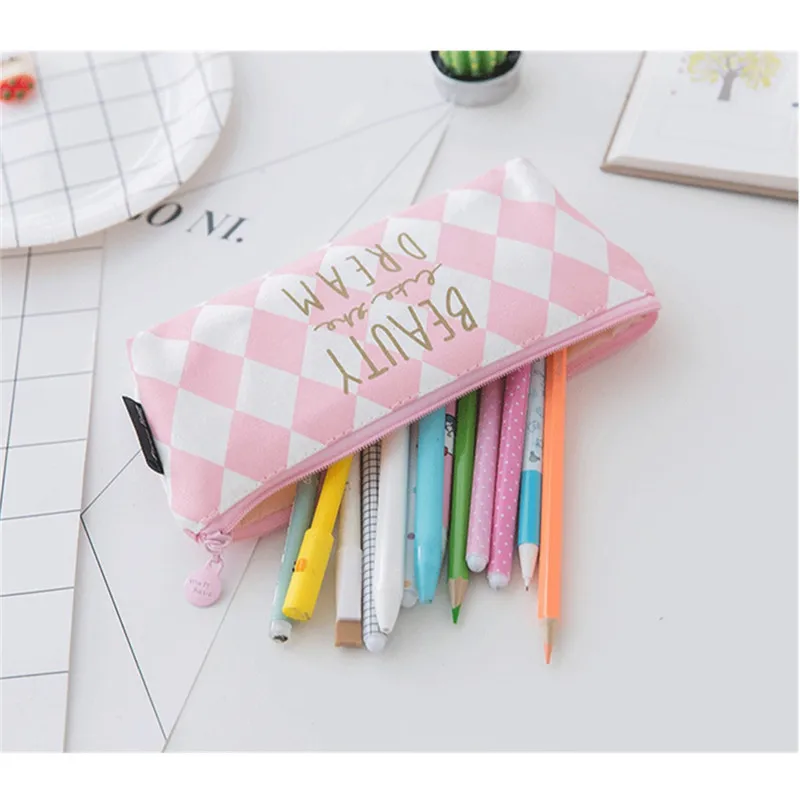 Buy AEQUEEN Pink Pencil Case Cosmetic Bag Women Makeup