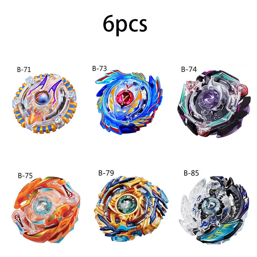 B-133 коробки Топ пусковые установки Такара TOMY Beyblades burst игрушки B-133 bables Toupie Gyro burst Металл Бог спиннинг Топы - Цвет: 6ps-2 no launcher