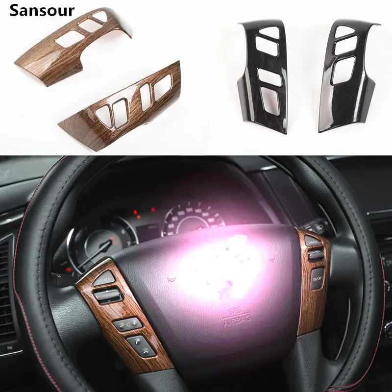 Sansour ABS накладка на руль наклейка для Nissan Armada Patrol Royale Nismo Infiniti QX56 QX80 Y62 2010 2018