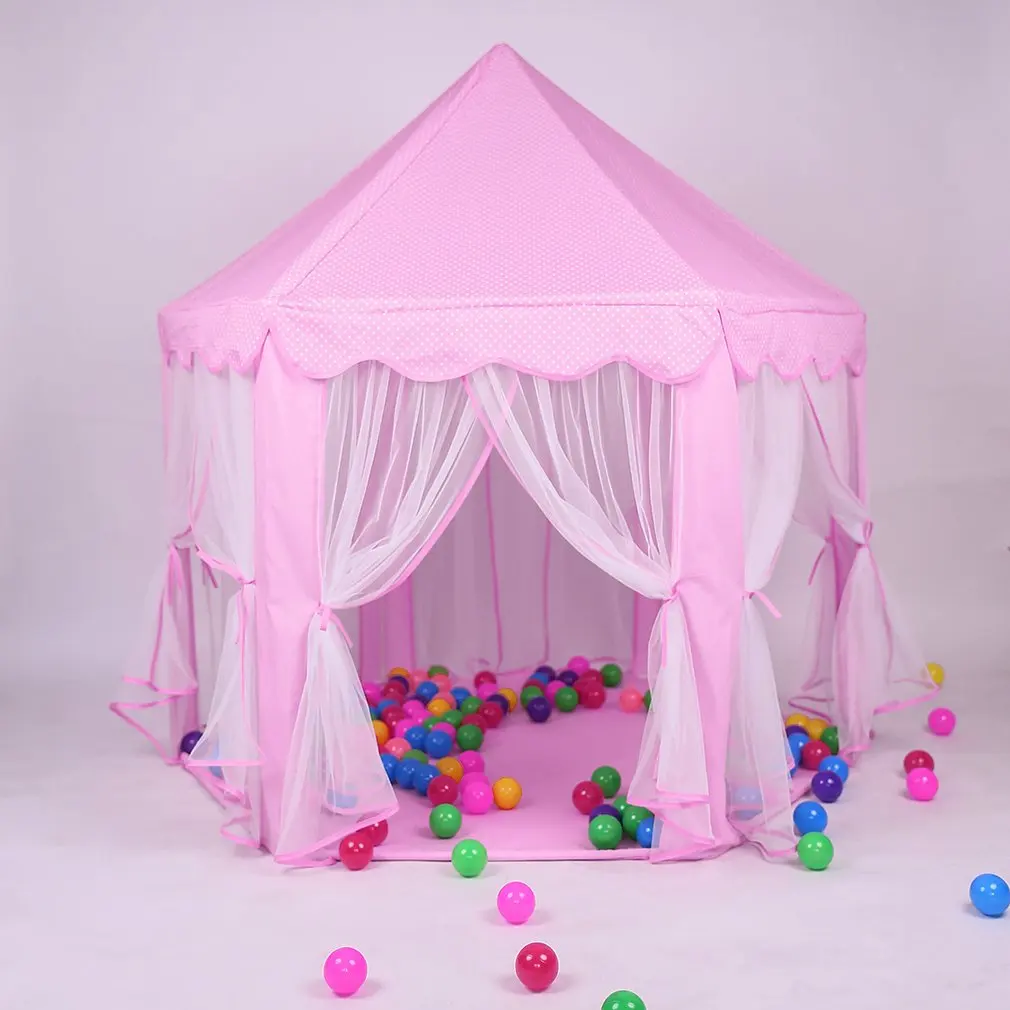 

Baby Play Tent For Children Large Space Room Foldable Waterproof Game Tipi Castle Cubby Play House Kids Tent teepee Girl Gifts