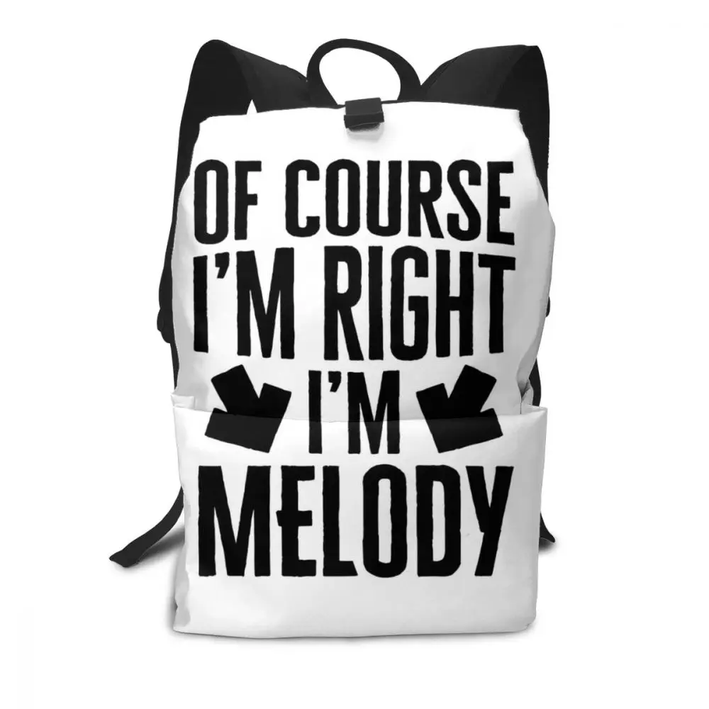 Рюкзак с надписью My Melody Hello Name Is многофункциональная сумка для мужчин и женщин