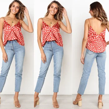 

New Women Sexy Summer Lace Vest Top Sleeveless Blouse Casual Tank Tops T-Shirt female sexy V-neck vest