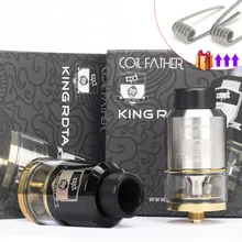 Катушка отец король RDTA стиль 810 RDA RTA 3,5 мл емкость 25 мм испаритель бак для бокс мод для электронных сигарет кальян Vape Атомайзер