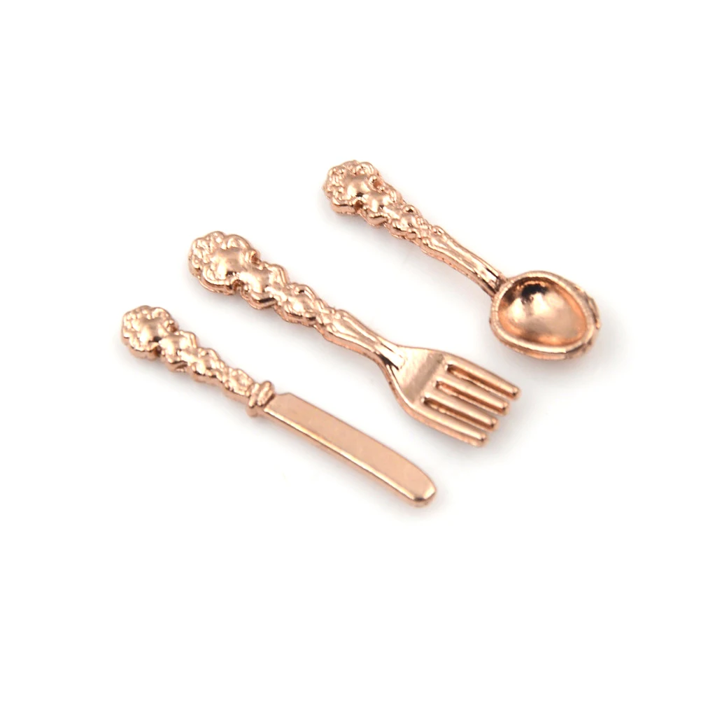 4 Set 1//12 Metal Tongs Food Clip Cookware Dollhouse Miniature Furniture