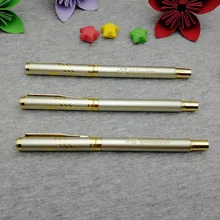 Гравировка логотипа золотая ручка хороший качественный ролик ручка на заказ бесплатно с вашим логотипом/Электронная почта/телефон 10 шт много для нового магазина продвижение