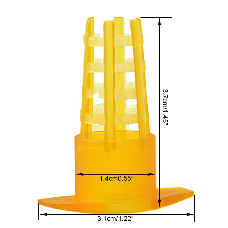 DLKKLB 30 шт. Защитная клетка для пчеловодства Желтая пластиковая клетка для пчеловодства Защитная крышка для пчеловодства оборудование для пчеловодства