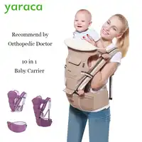 Baby Carrier 10 In 1 Multifunctional Sling For Newborns Waist Straps Hip Seat For Kids From 0 to 36 Month Kangaroo Load 20kg