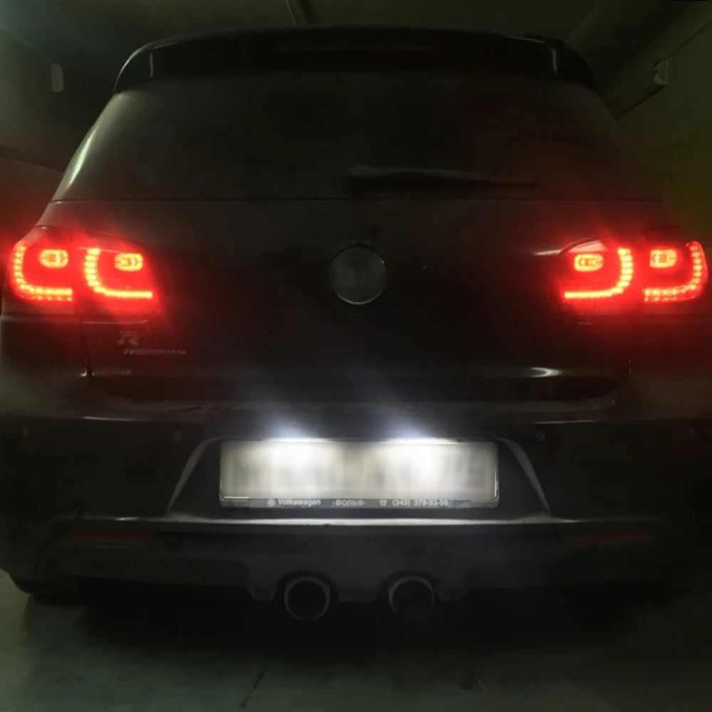 24SMD-Canbus-No-Error-LED-number-plate-light-For-VW-Golf-6-plus-Golf-6-Ariant