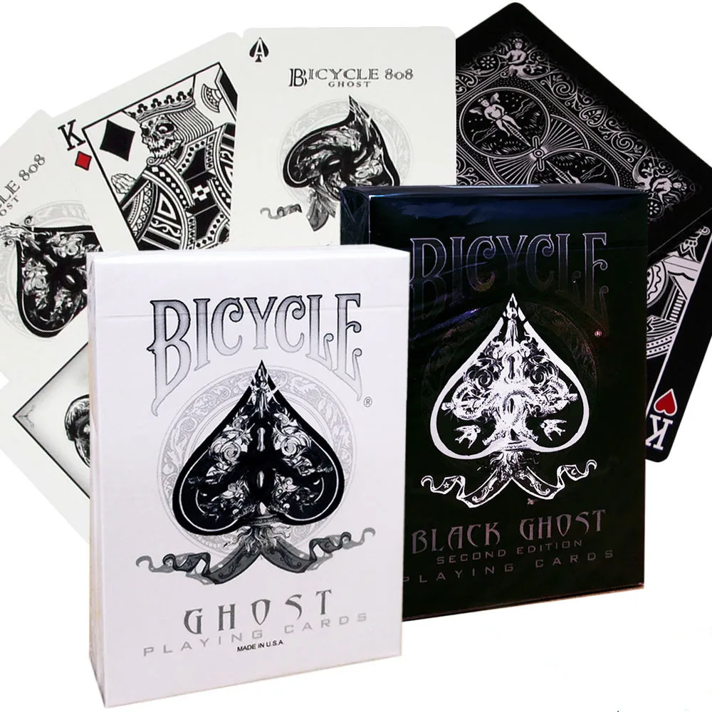 

1 Deck White Black Ghost Deck Bicycle Playing Cards Poker Size USPCC Custom New Ellusionist Magic Tricks Magic Props