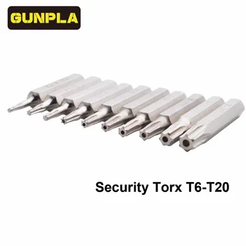 

Gunpla 10-Piece Chrome Vanadium Steel Torx Bit Driver Set Includes T3,T4,T5,T6,T7,T8,T9,T10,T15,T20(T6-T20 Security torx)