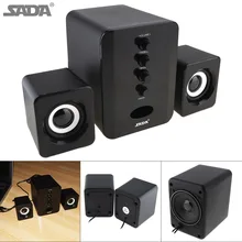 SADA Full Range 3D Stereo 2.1 Subwoofer Wireless Bluetooth PC Speaker Portable bass Music DJ USB Computer Speakers For Phone TV