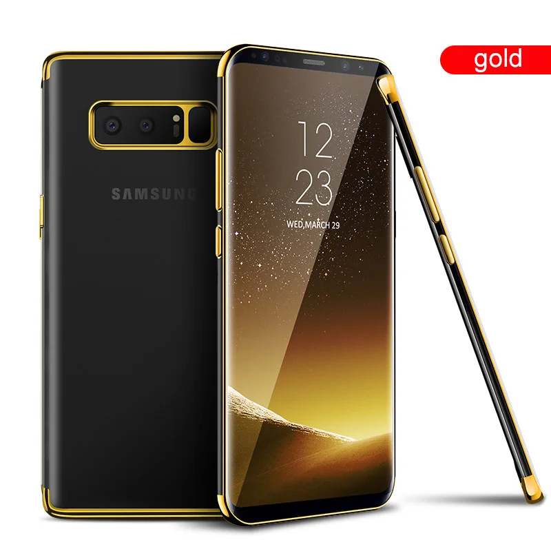 Мягкий прозрачный чехол SIXEVE для Samsung Galaxy S6 S7 Edge S8 S9 Plus Note 8 9 силиконовый