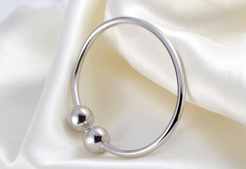Adjustable sterling silver bangles (3)