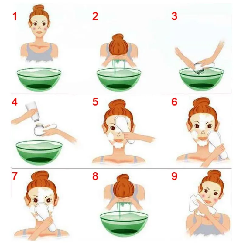 lavagem facial alimentado dispositivo de limpeza facial