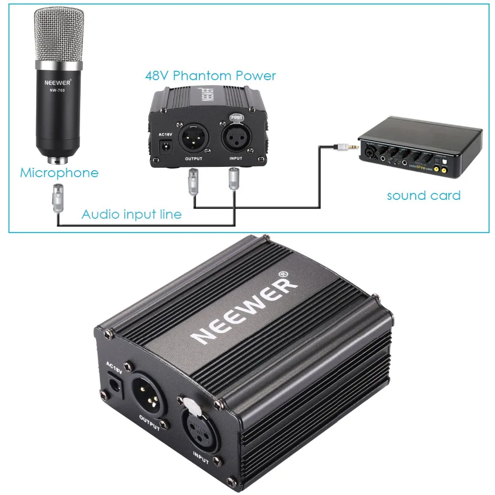 Neewer NW-700, конденсаторный микрофон, комплект, NW-35, стрела, ножничный рычаг, подставка с амортизатором, поп-фильтр, кабель XLR для домашней студийной записи