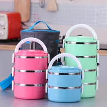Stainless Steel Bento for Kids Thermal Food Container Food Portable Japanese Insulated Lunch Food box Dinnerware