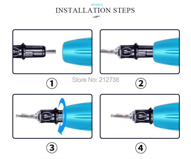 Новейшая профессиональная Перманентная роторная II машинка для татуировки бровей ручка для картриджа Rocket Motor ручка для татуировки Поставки пистолета