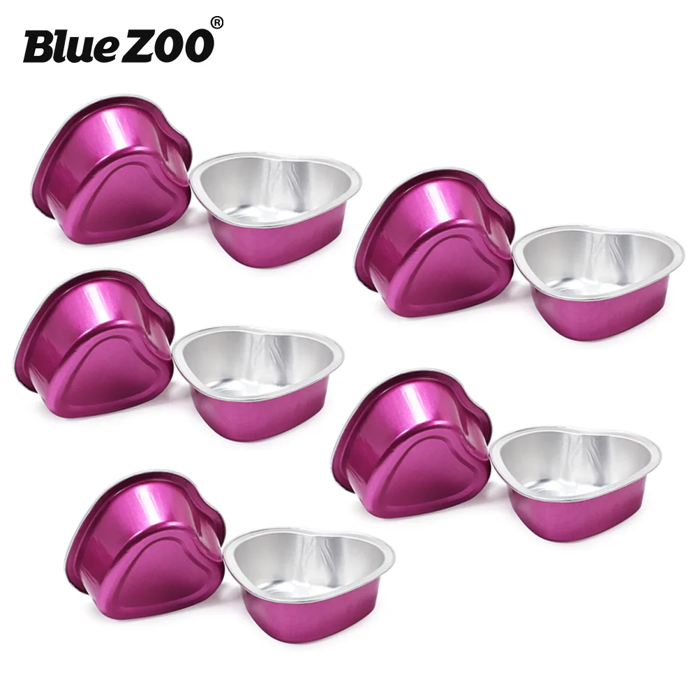 BlueZOO мини в форме сердца нагревательная чаша с воском 30 г алюминиевая фольга плавления удаления волос горячая пленка жесткий воск гранулы чаша инструменты