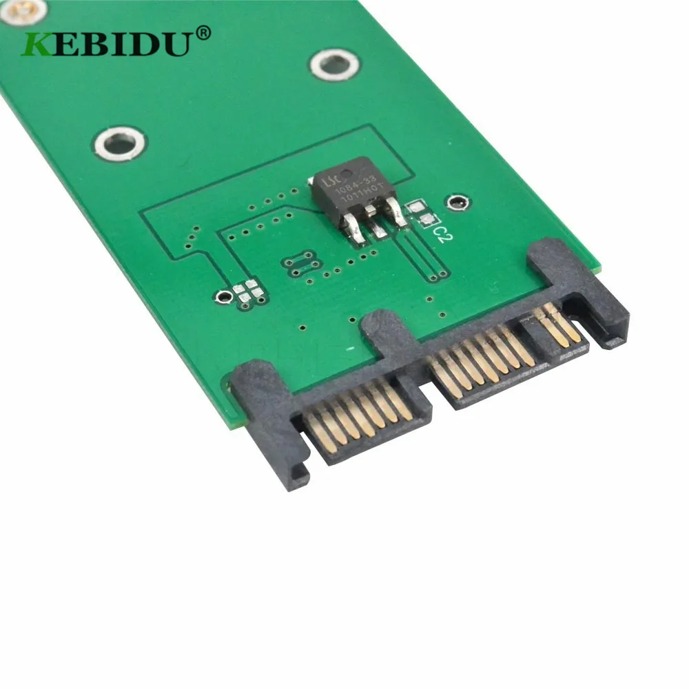 Kebidu Новое поступление Mini PCI-e PCIe mSATA 3x5 см SSD to 1,8 Micro SATA адаптер конвертер карта msata to Micro Sata SSD адаптер